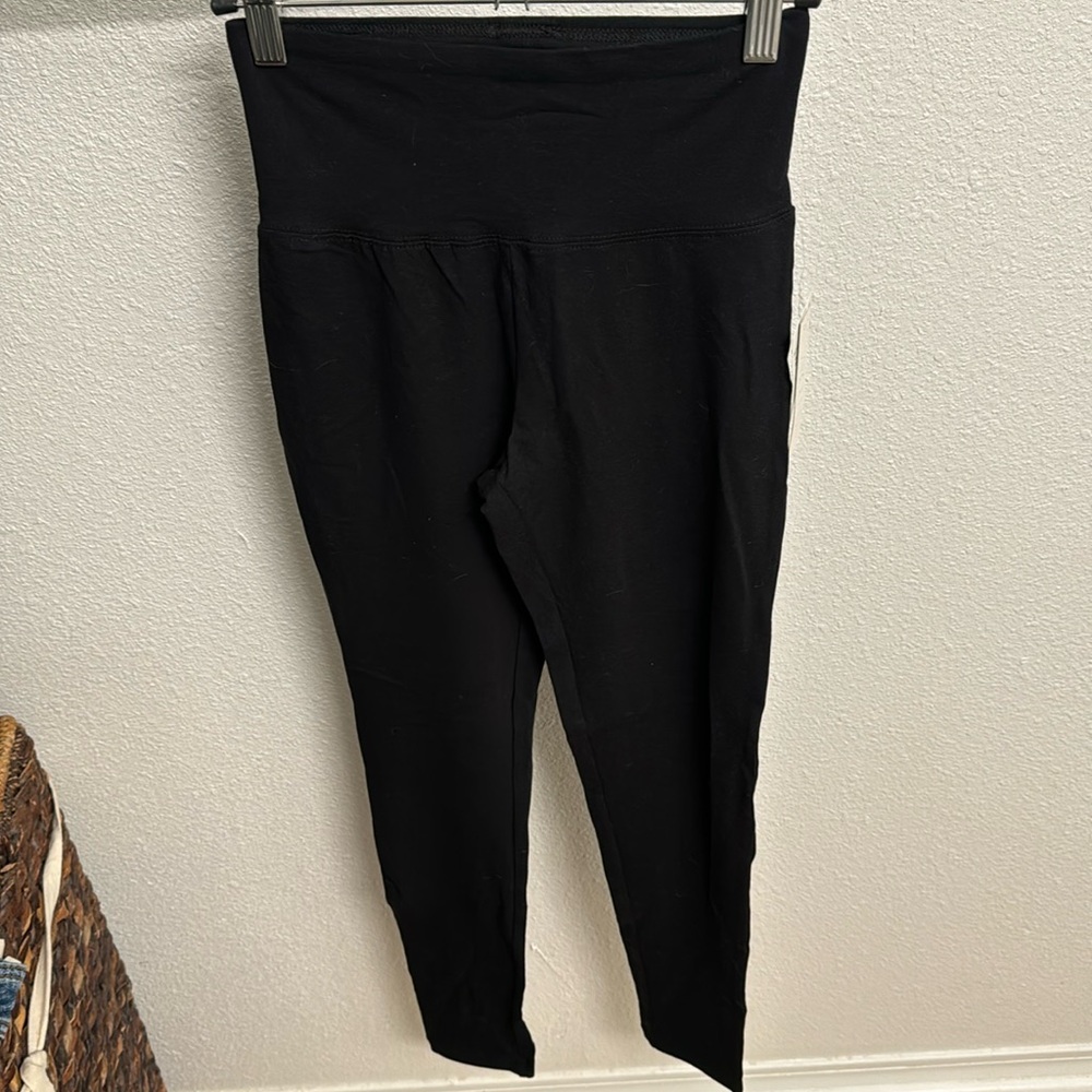Black cotton leggings